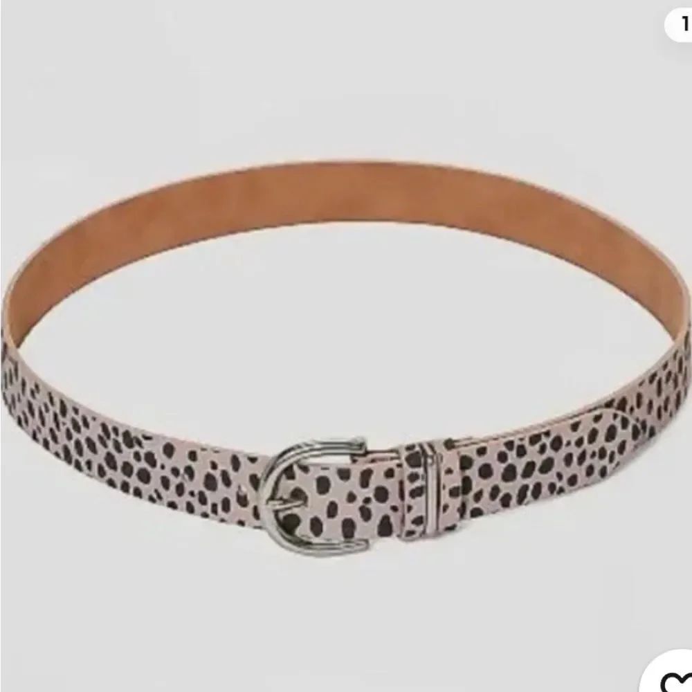 Universal Thread Women's Belt Beige Leopard Print - New